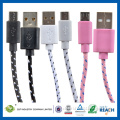 C&T Colors Colorful 2m 6 Ft Long Flat Micro USB Data Sync Charging Cable
